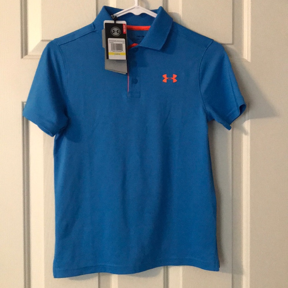 Youth M Under Armour heatgear polo